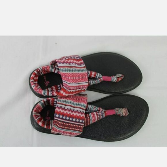 Sanuk Yoga Sandals Youth 4/5 Multicolored. - Picture 9 of 10